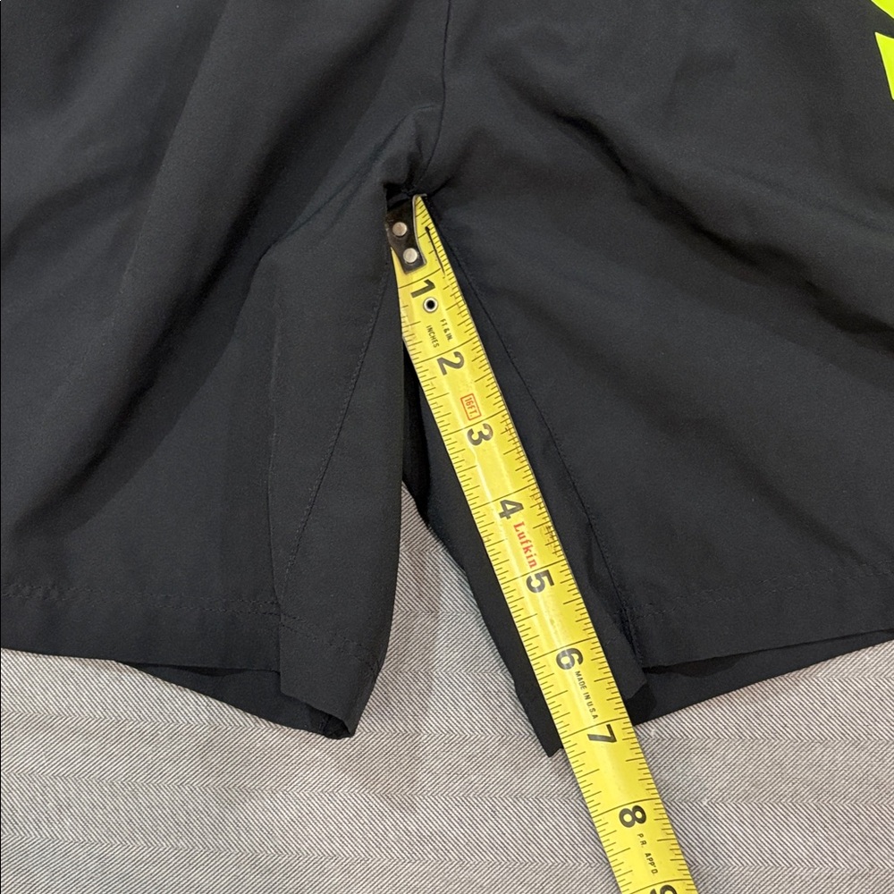 Nike Men's Athletic Shorts Black with green accents - Picture 3 of 6